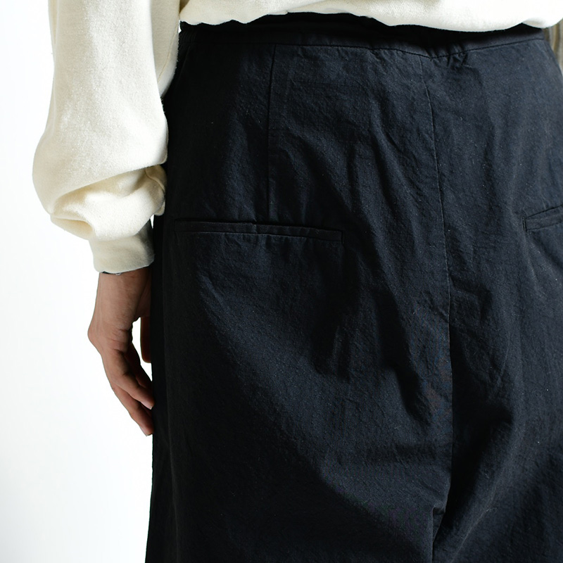 WIDE SILHOUETTE PANTS -BLACK- | IN ONLINE STORE