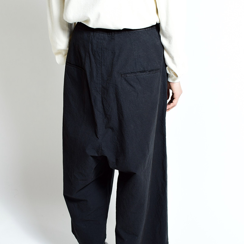 WIDE SILHOUETTE PANTS -BLACK- | IN ONLINE STORE