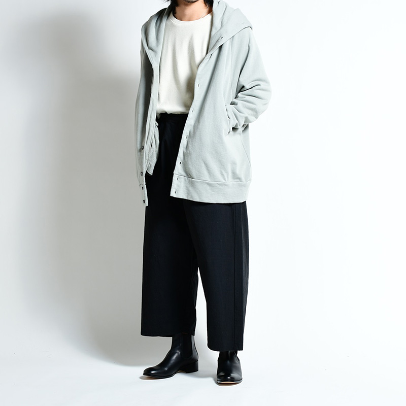 WIDE SILHOUETTE PANTS -BLACK- | IN ONLINE STORE