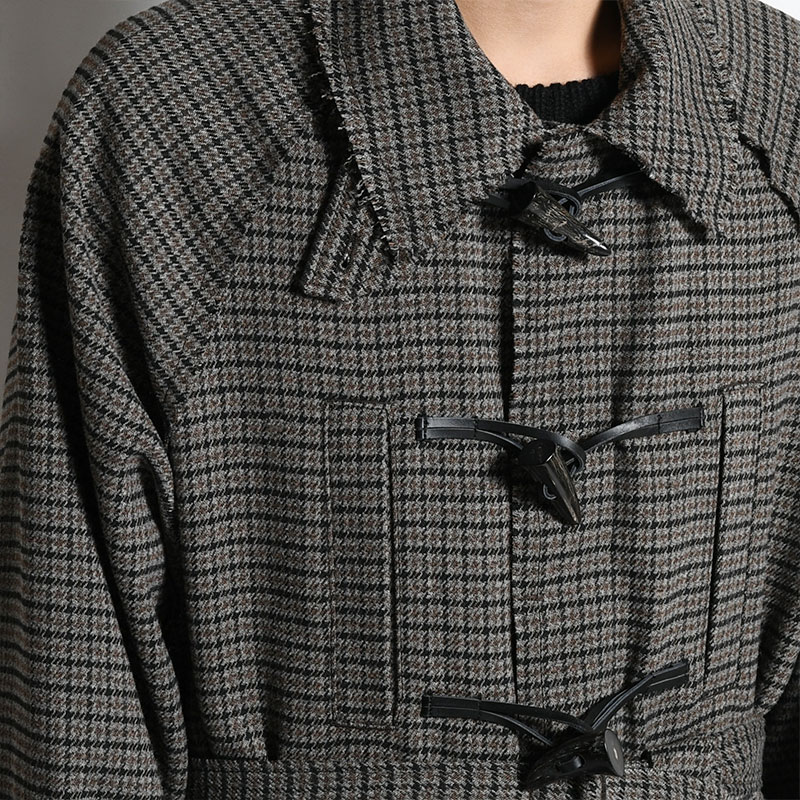 CUT OFF POCKET COAT -CHECK- | IN ONLINE STORE