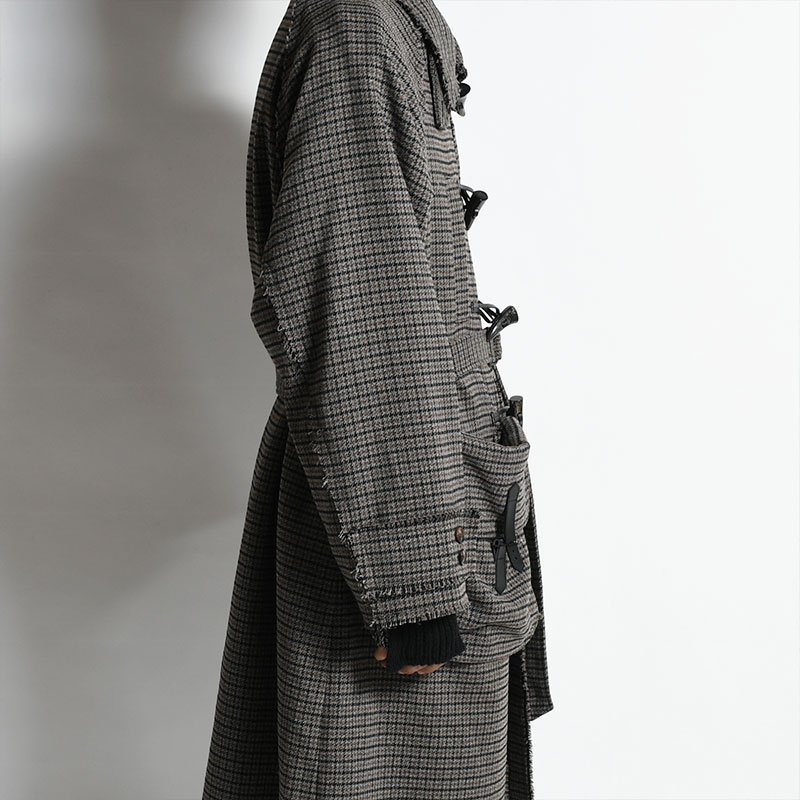 CUT OFF POCKET COAT -CHECK- | IN ONLINE STORE