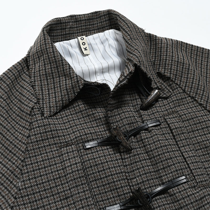 CUT OFF POCKET COAT -CHECK- | IN ONLINE STORE