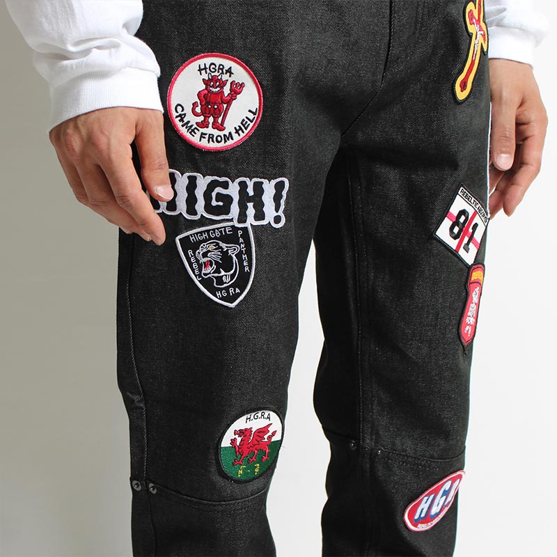 MANY PATCH DENIM PANTS -2.COLOR- | IN ONLINE STORE