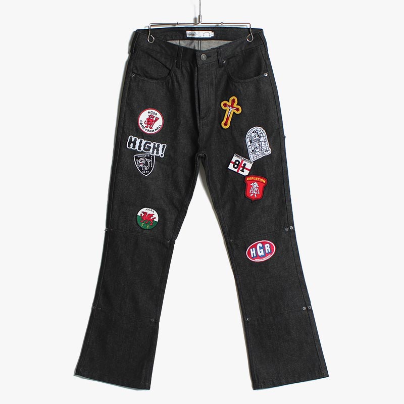 MANY PATCH DENIM PANTS -2.COLOR- | IN ONLINE STORE