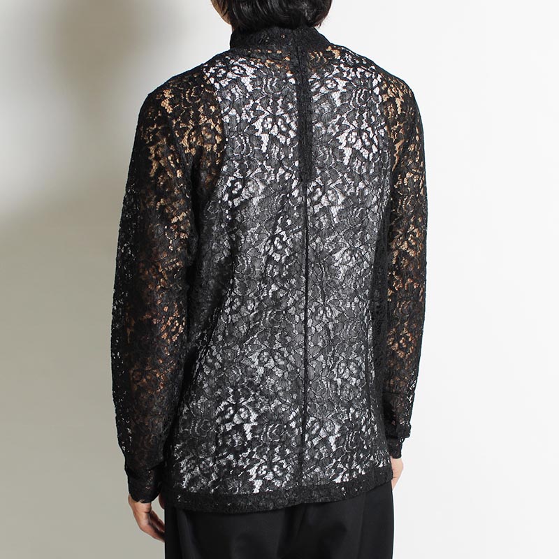 GEOMETRIC FLOWER LACE P/O -BLACK- | IN ONLINE STORE