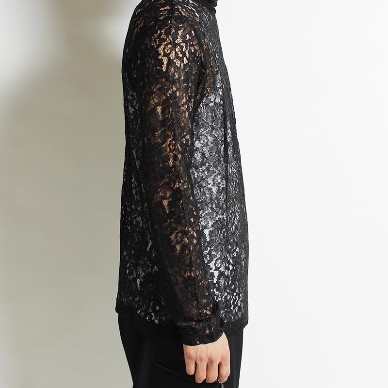 GEOMETRIC FLOWER LACE P/O -BLACK- | IN ONLINE STORE