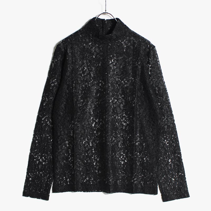 GEOMETRIC FLOWER LACE P/O -BLACK- | IN ONLINE STORE