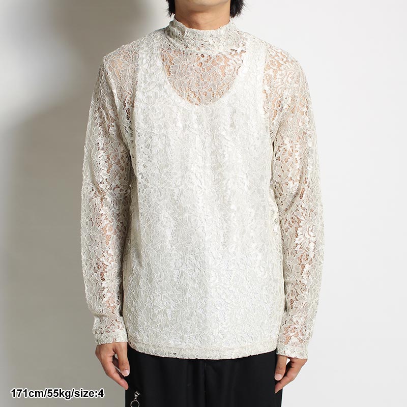 GEOMETRIC FLOWER LACE P/O -ECRU- | IN ONLINE STORE