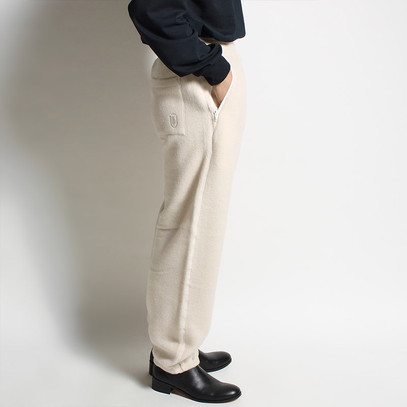 WOOL BOA FLEECE PANTS -IVORY-