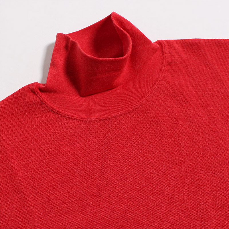 HIGH NECK LS TEE -RED-
