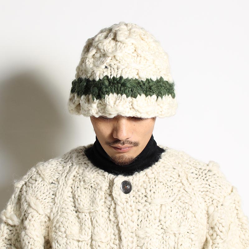 HAND KNITTED HAT "CORDEN" -2.COLOR-