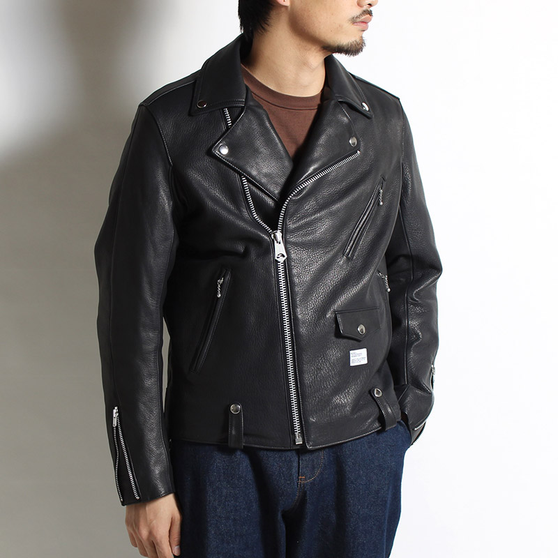 LEATHER DOUBLE RIDERS JACKET