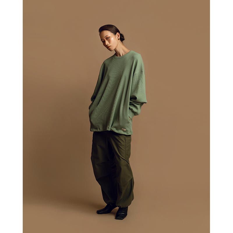 ORGANIC COTTON THERMAL -GREEN-