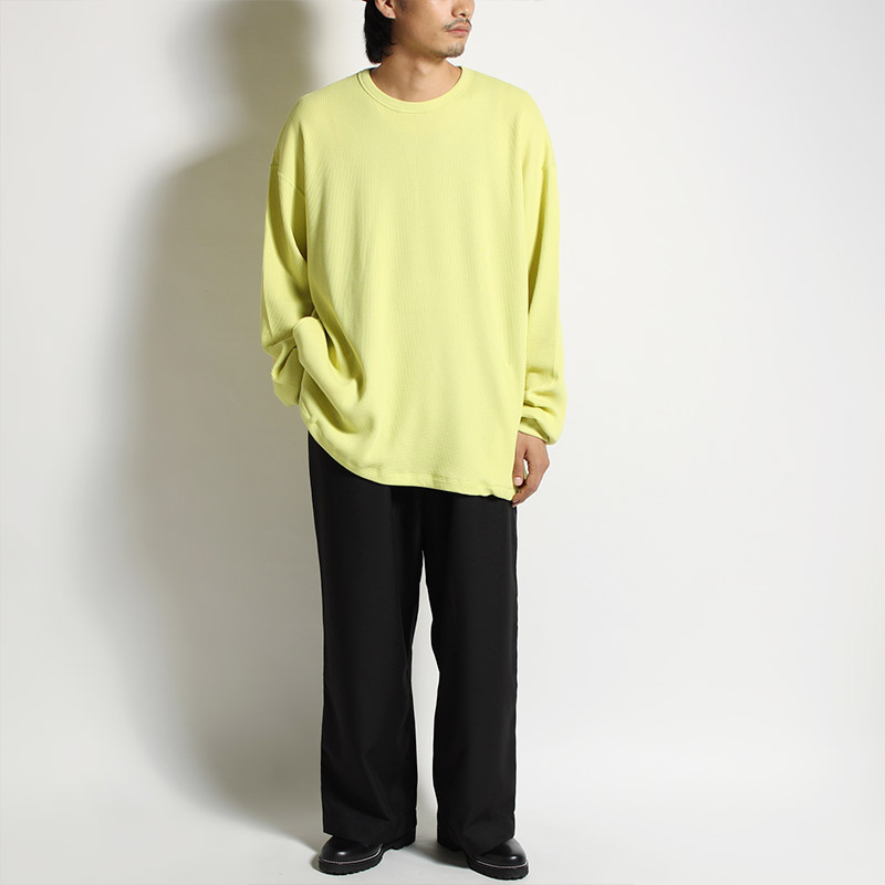 ORGANIC COTTON THERMAL -YELLOW-