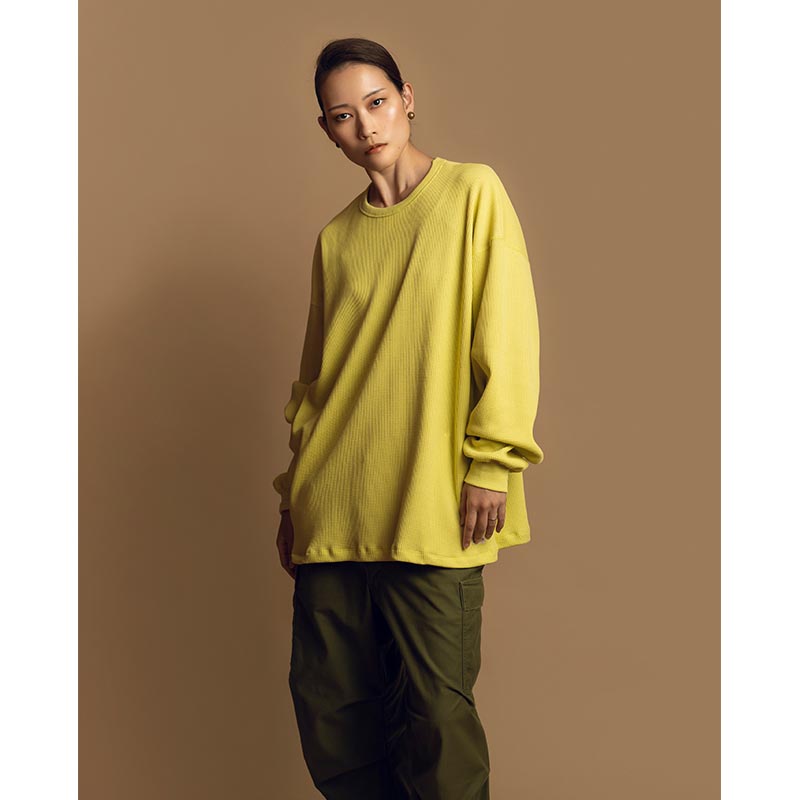 ORGANIC COTTON THERMAL -YELLOW-