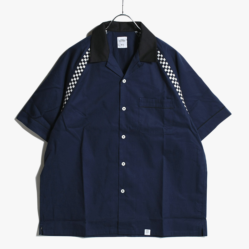 cootieS/S OPEN COLLAR BOWLING SHIRT “MARSHALL” - ppent.nl