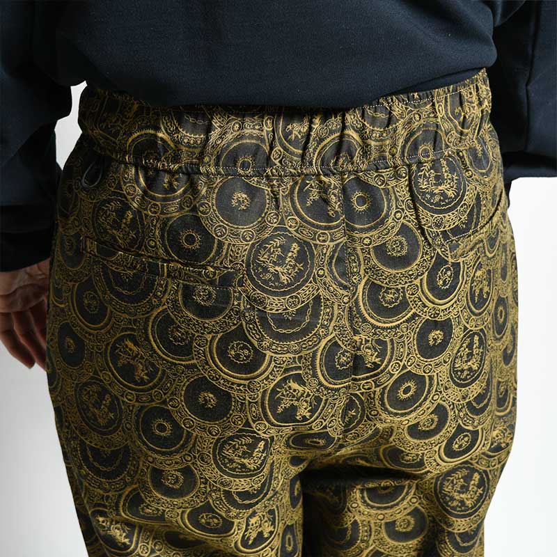 10L JACQUARD EASY PANTS "GERARD" -GOLD-