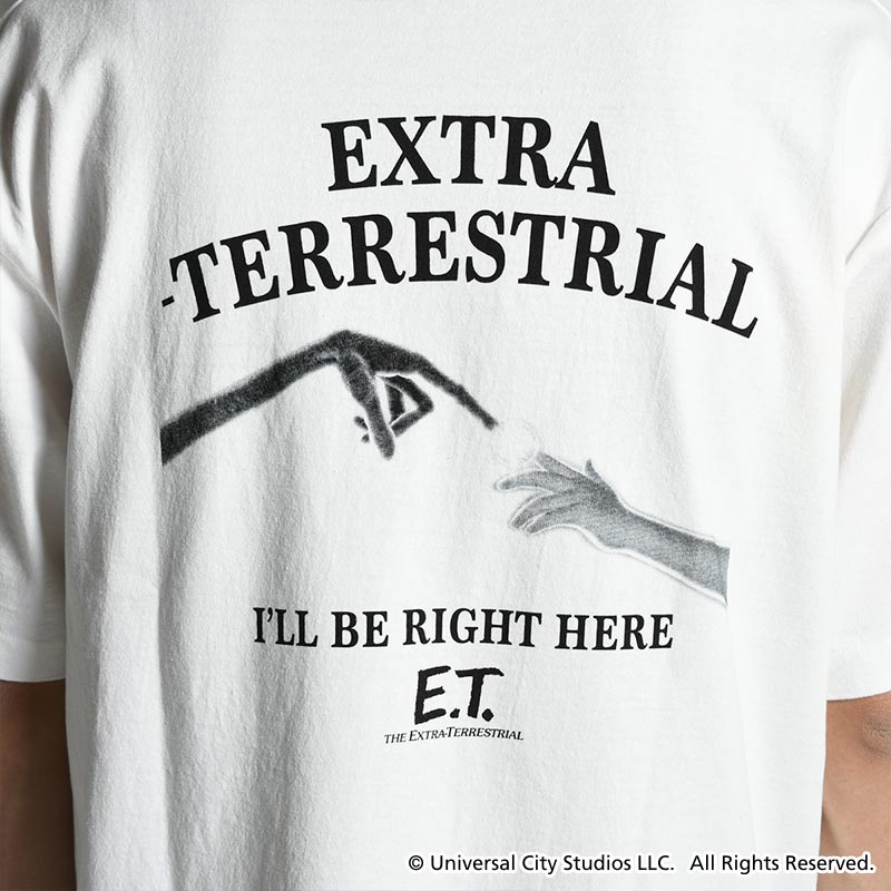 E.T. / SS TEE -WHITE-