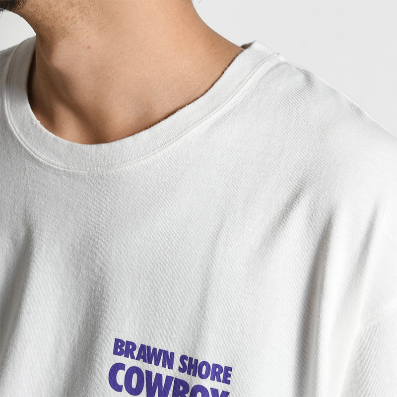 BRAWN SHORE COWBOY TEE -WHITE-