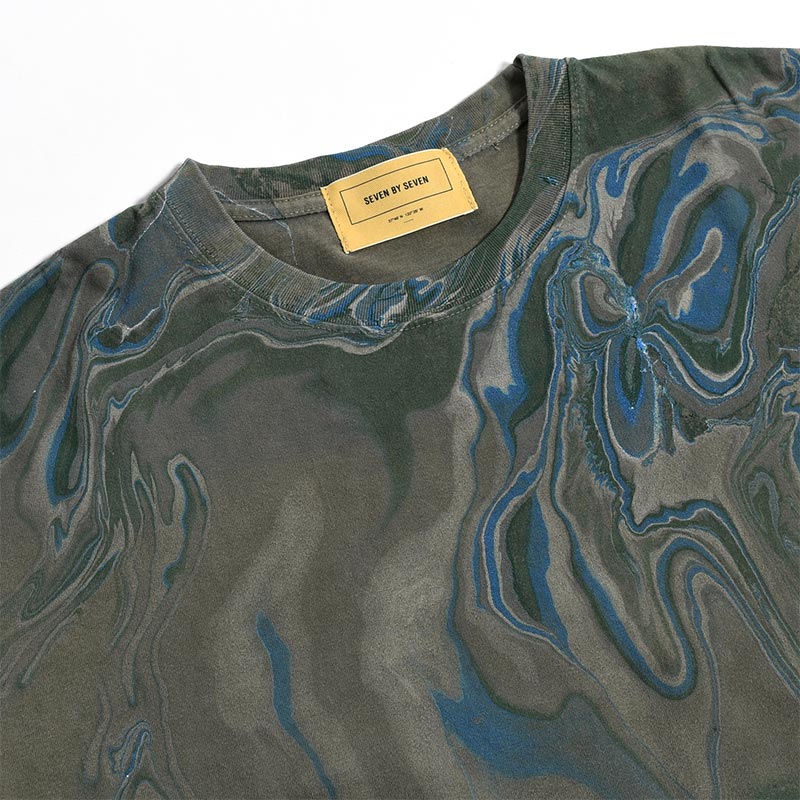 PIGMENT DYED TEE -OLIVE-