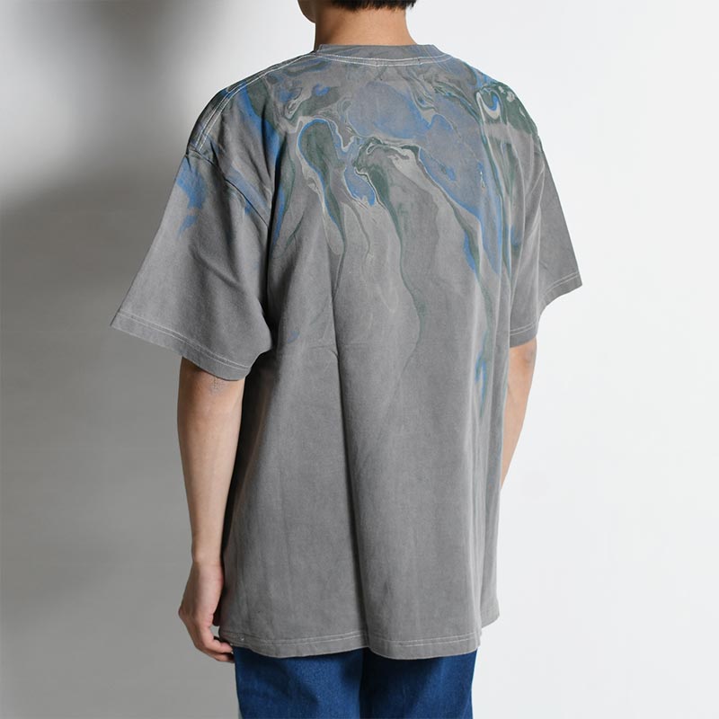 PIGMENT DYED TEE -GRAY-