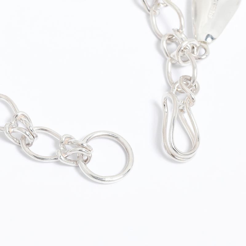 HAND MADE RING CHAIN BRACELET -SILVER-