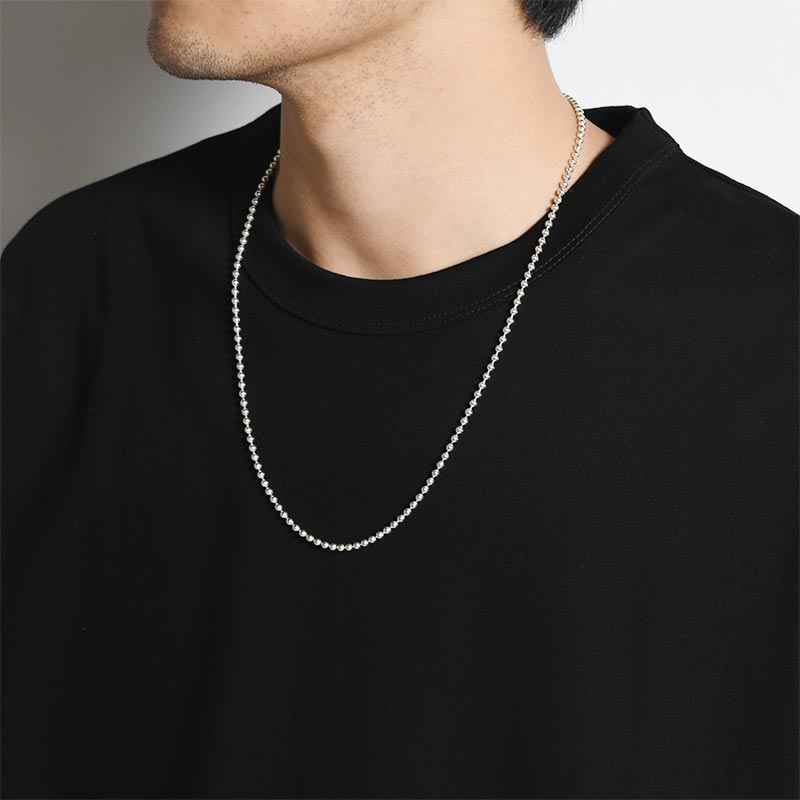 BALL CHAIN NECKLACE -SILVER- | IN ONLINE STORE