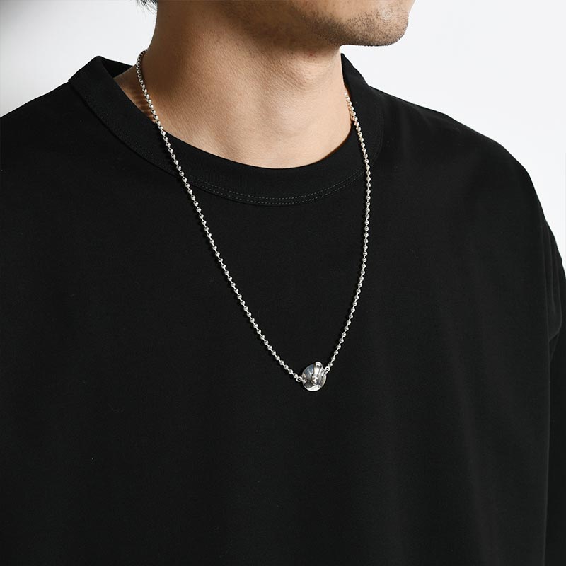 BALL CHAIN NECKLACE -SILVER- | IN ONLINE STORE
