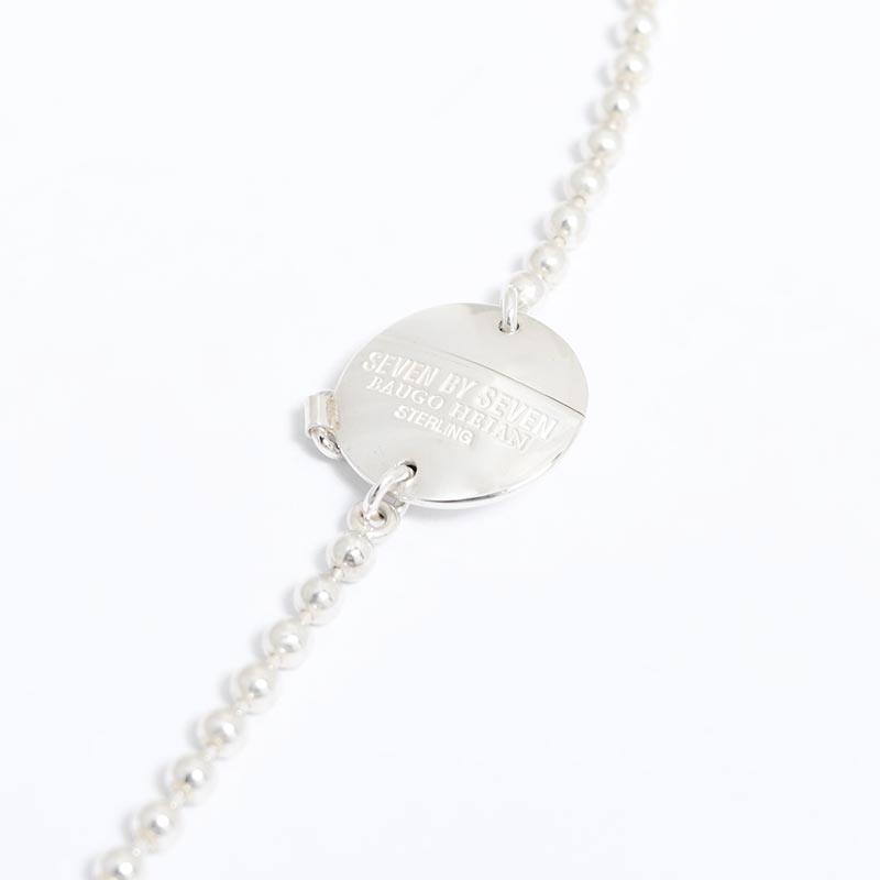 BALL CHAIN NECKLACE -SILVER-