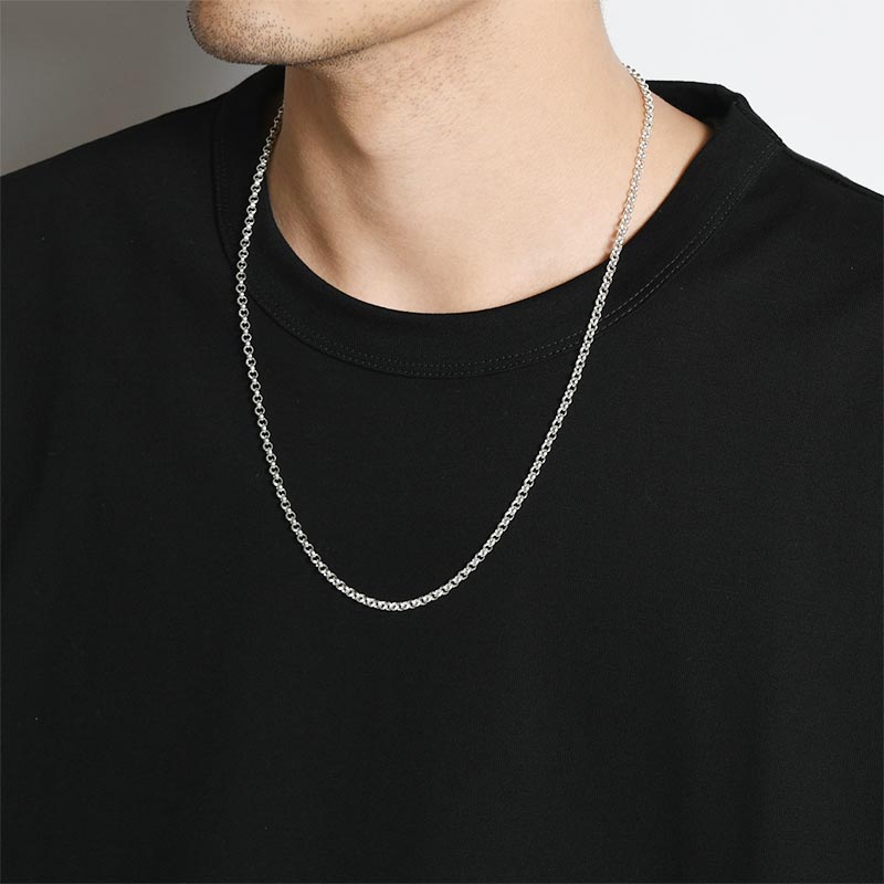 CHAIN NECKLACE -SILVER-