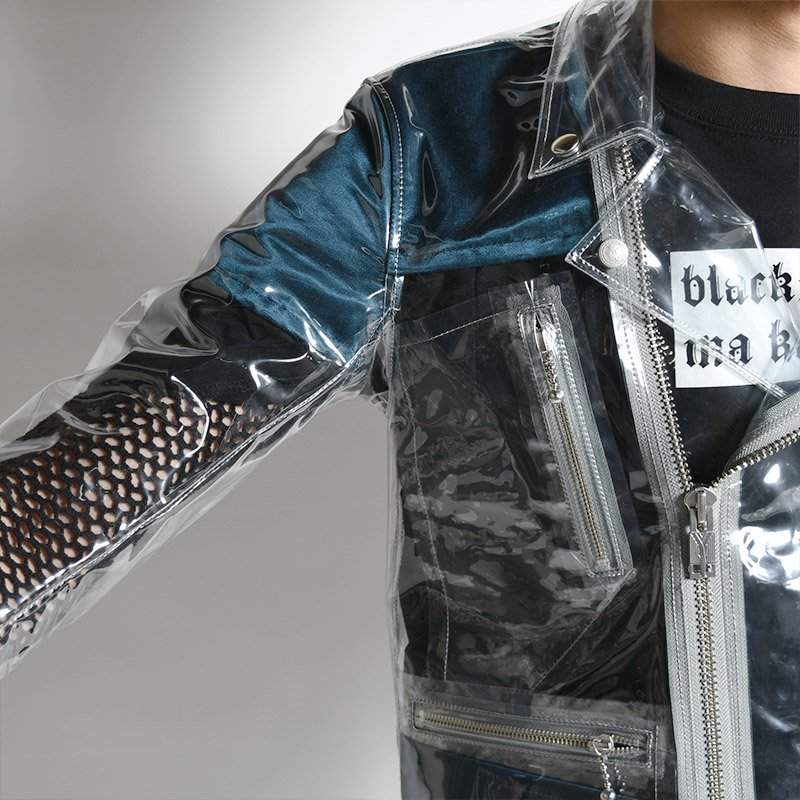 RIDERS JACKET -CLEAR-