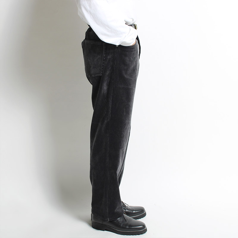 CORDUROY WIDE PANTS -GRAY- | IN ONLINE STORE