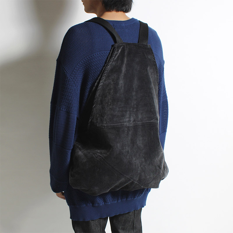 COURDUROY BACKPACK -GRAY-