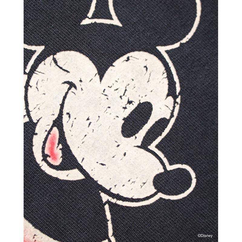 MICKEY MOUSE HOODIE -BLACK AGEING-