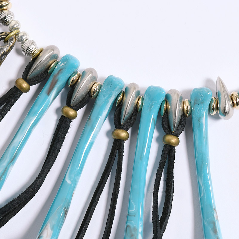 NECKLACE -BLACK×TURQUOISE- | IN ONLINE STORE