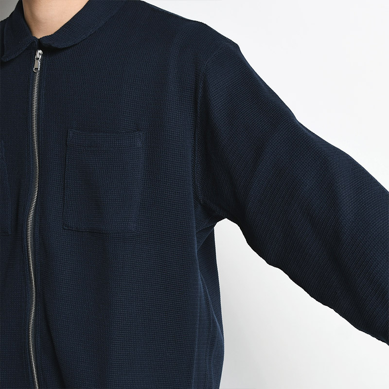 COTTON RUSSEL MESH ZIP UP SH JKT -NAVY- | IN ONLINE STORE