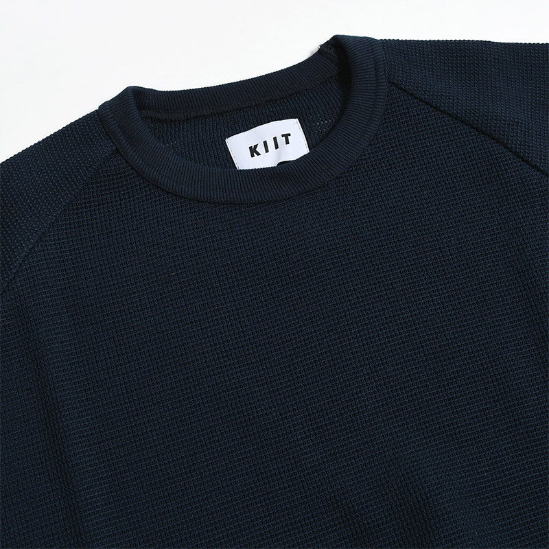 COTTON RUSSEL MESH RAGLAN SLEEVE PULLOVER -NAVY- | IN ONLINE STORE