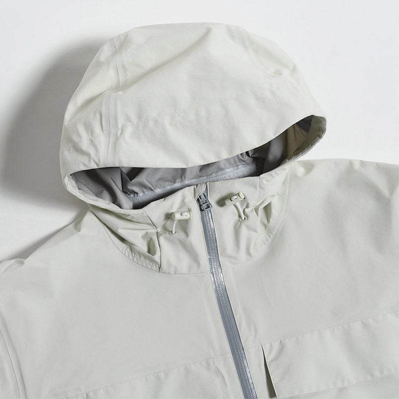 Loose Fit Hooded Jacket - White/flower - Men