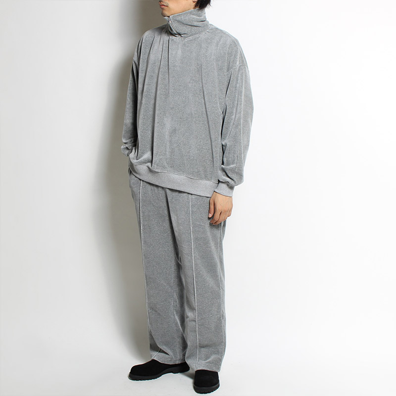 C/P HEAVY VELOR HIGH NECK -MIX GRAY- | IN ONLINE STORE