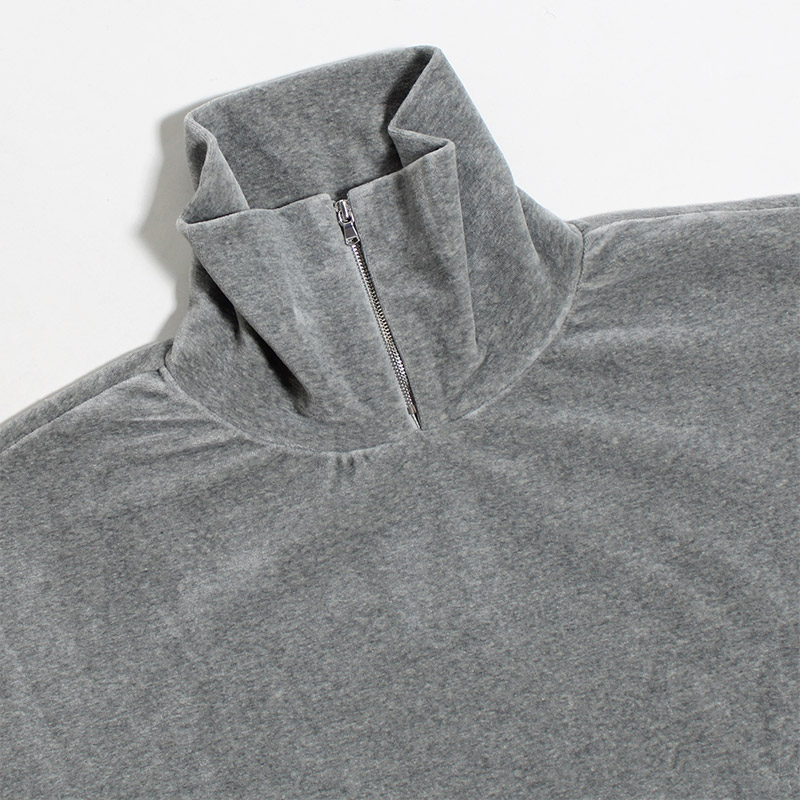 C/P HEAVY VELOR HIGH NECK -MIX GRAY- | IN ONLINE STORE