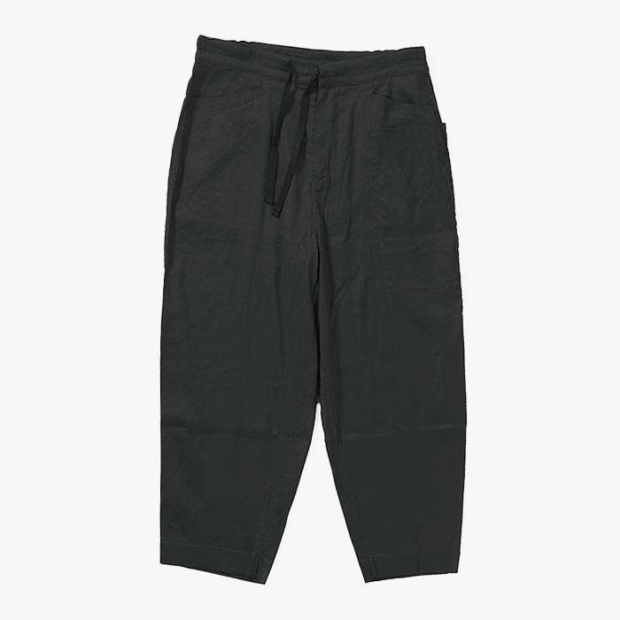 LINEN RAYON TAPERED TROUSER -3.COLOR-(BLACK)