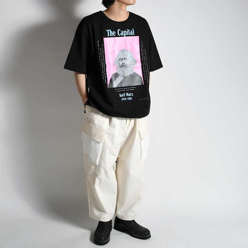 leh[レー] ビッグTシャツ(光と闇と悟り) ブラック XL
