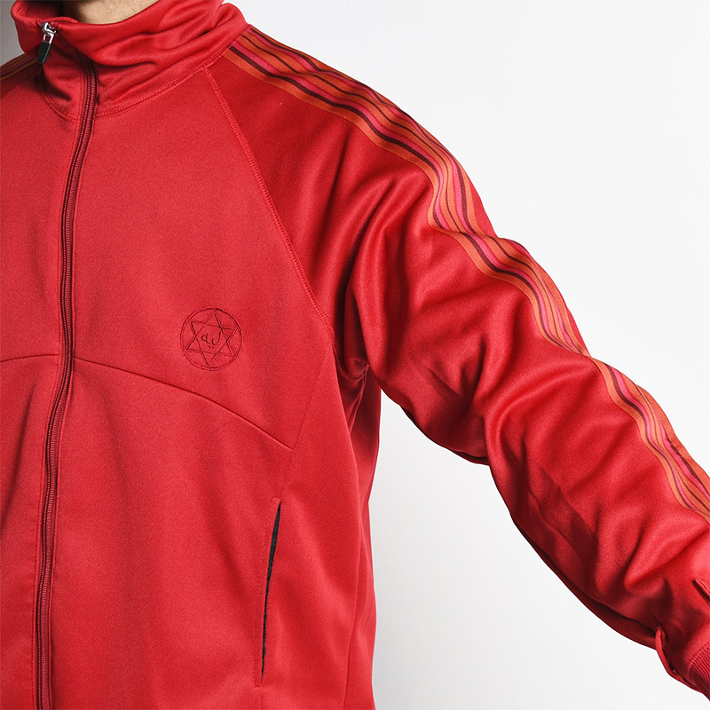 ZIP TRACK BLOUSON -RED-