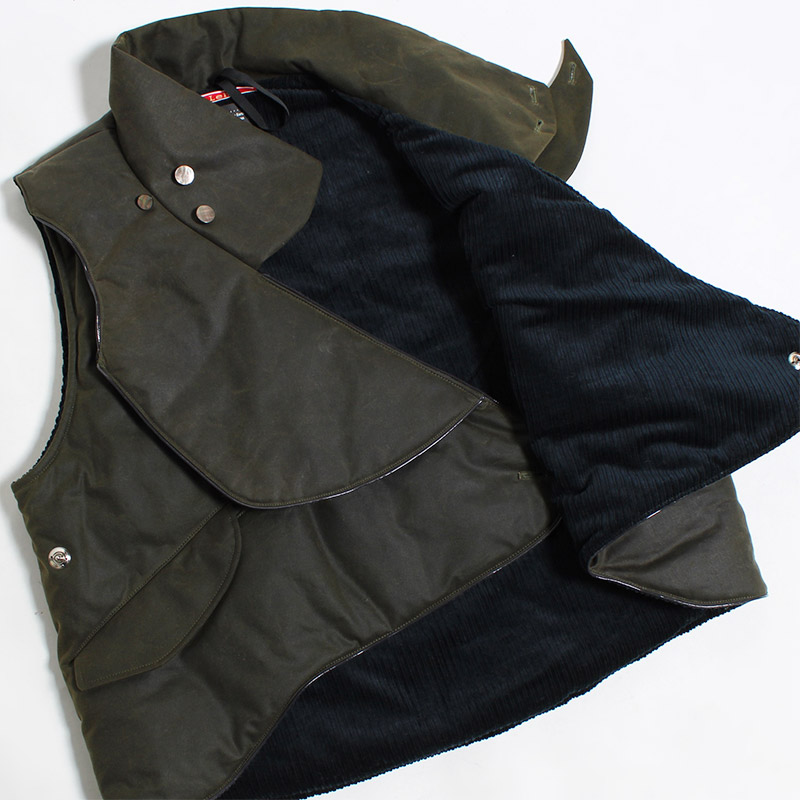 WRAPPING VEST -OLIVE-