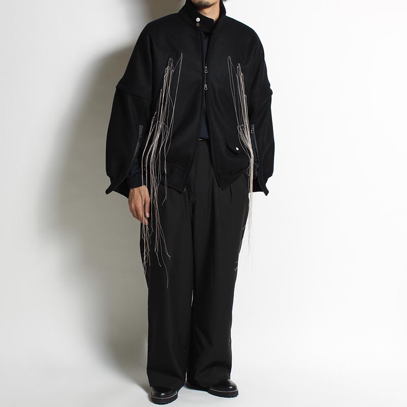 SWING TOP BLOUSON -BLACK-