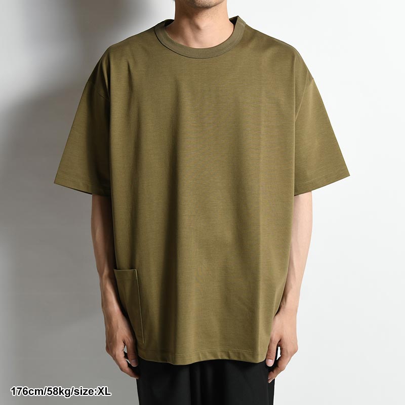 8.8oz SS POCKET TEE -OLIVE- | IN ONLINE STORE