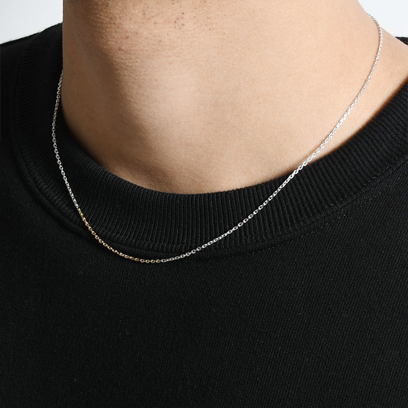 MIX CHAIN NECKLACE -SILVER- | IN ONLINE STORE