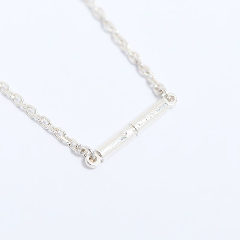 SLNFXC S925 Silver Necklace Mosanstone Collarbone Chain Choker Accessory  Gift 並行輸入品 メンズアクセサリー