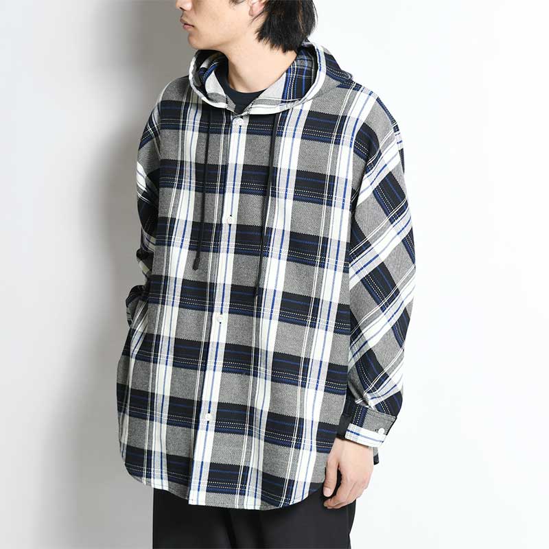 HOODED SHIRT -BK CHECK- | IN ONLINE STORE