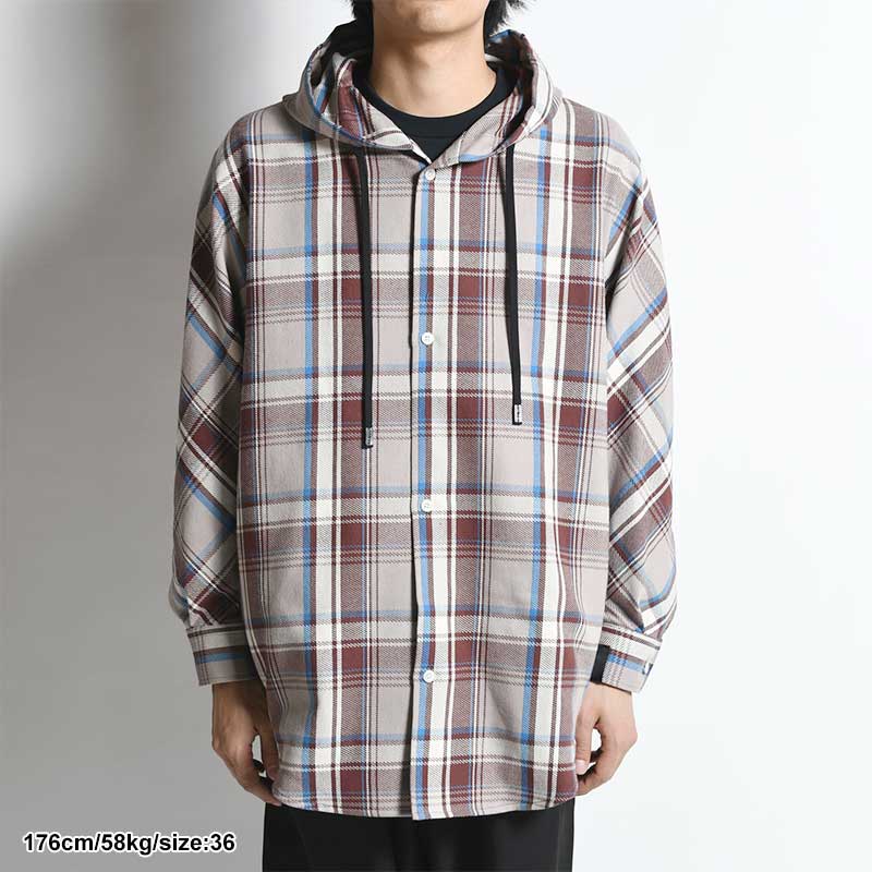 HOODED SHIRT -BR CHECK- | IN ONLINE STORE